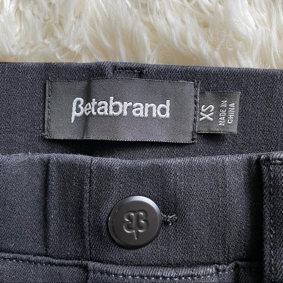 Betabrand Pants Skinny-Leg Yoga Denim Washed Black XS - Picture 7 of 11